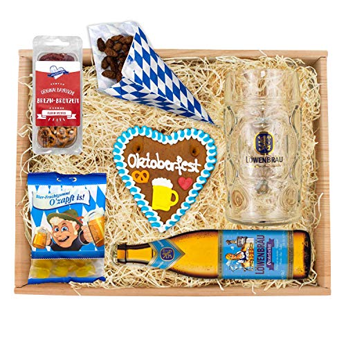 Bavariashop Oktoberfest-Box "Löwenbräu", Zünftige Geschenkidee aus Bayen von Bavariashop