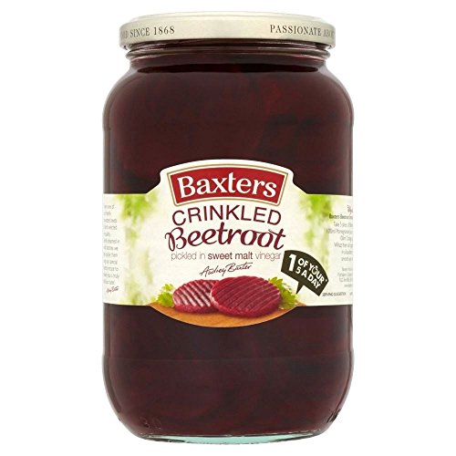 Baxters Beetroot Crinkle Cut in Süßes Essig (567g) - Packung mit 2 von Baxters