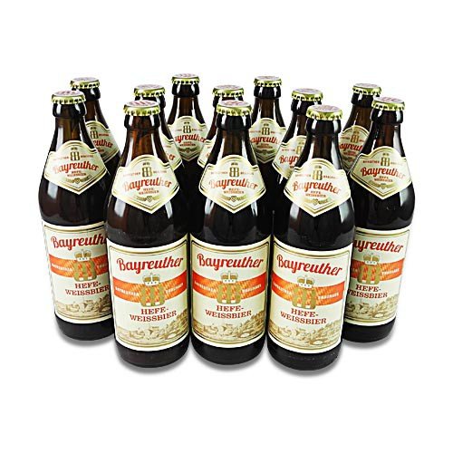 Bayreuther Hefe-Weissbier (12 Flaschen à 0,5 l / 5,3% vol.) von Bayreuther Bierbrauerei