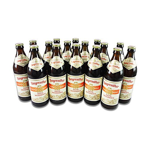 Bayreuther Hefe-Weissbier (16 Flaschen à 0,5 l / 5,3% vol.) von Bayreuther Bierbrauerei