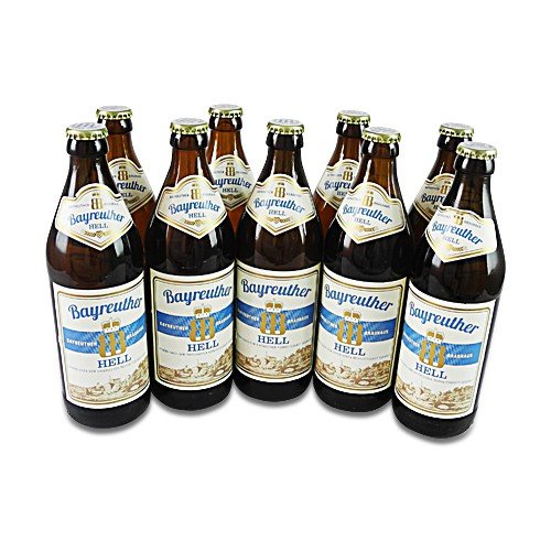 Bayreuther Hell (9 Flaschen à 0,5 l / 4,8% vol.) von Bayreuther Bierbrauerei