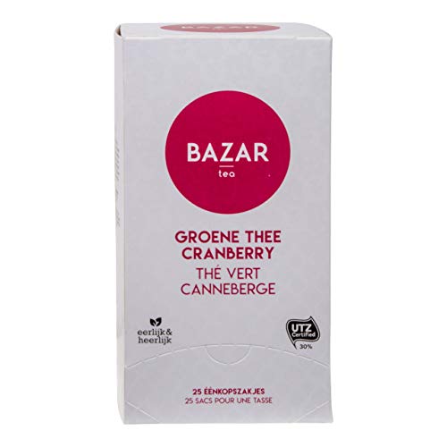 Grüner Cranberry-Tee 6 Schachteln x 37,5 Gramm von Bazar