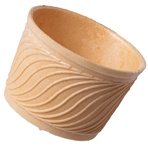 Bazko Eisbecher Groß | halbsüße Eiswaffeln 6,5 cm / 9 cm | 135 Stück | knusprige Eiswaffel Waffelbecher für Softeis, Gelato, Sorbet | vegan von Bazko