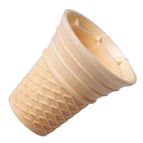 Bazko Klassischer Waffelbecher | halbsüße Eiswaffeln 7 cm / 6,6 cm | 340 Stück | knusprige Eiswaffel Softeisbecher für Gelato, Sorbet | vegan Bazko Klassischer Waffelbecher | halbsüße Eiswaffeln 7 cm / 6,6 cm | 340 Stück | knusprige Eiswaffel Softeisbecher für Gelato, Sorbet | vegan von Bazko