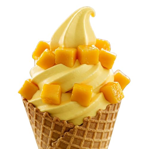 Bazko Mango Eispulver für Eismaschine | Softeispulver Speiseeispulver 2 kg | Cremig & Ergiebig Bazko Mango Eispulver für Eismaschine | Softeispulver Speiseeispulver 2 kg | Cremig & Ergiebig von Bazko