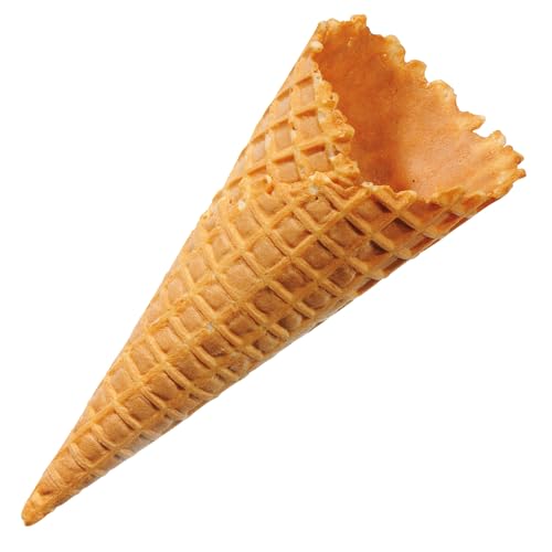 Bazko Süßes Eishörnchen | Eiswaffeln Hörnchen 15 cm / 6 cm | 272 Stück | knusprige Eistüten für Softeis, Gelato, Sorbet | vegane Knuspertüten von Bazko