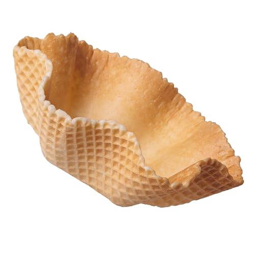 Bazko Waffelschale Dessertschale | süße Eiswaffeln 4 cm / 13,5 cm | 144 | knusprige Waffelschalen für Eisbecher, Eisdesserts, Eiskugeln | vegan Bazko Waffelschale Dessertschale | süße Eiswaffeln 4 cm / 13,5 cm | 144 | knusprige Waffelschalen für Eisbecher, Eisdesserts, Eiskugeln | vegan von Bazko