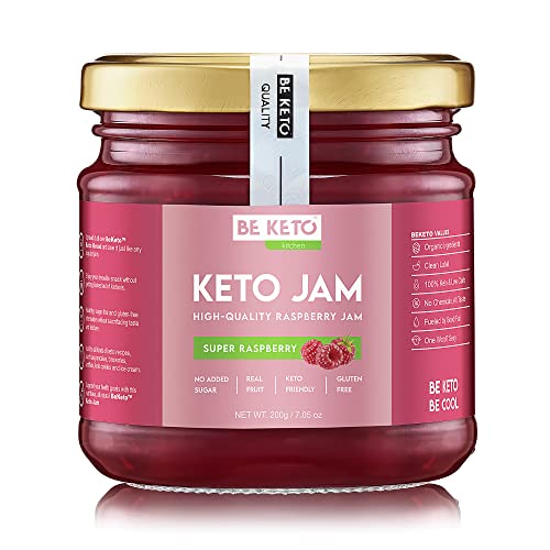 BeKeto Keto Marmelade - Super Raspberry 200g Low Carb Keto freundliche Marmelade vegan, glutenfrei, natürlich und absolut zuckerfrei. von Be Keto