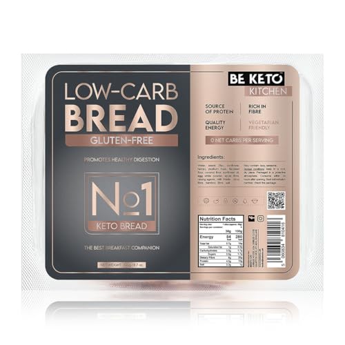 BeKeto No1 Keto-Brot 190 g – Glutenfreies Brot, Keto-Lebensmittel reich an Ballaststoffen und Proteinen für Keto- und Low-Carb-Diät BeKeto No1 Keto-Brot 190 g – Glutenfreies Brot, Keto-Lebensmittel reich an Ballaststoffen und Proteinen für Keto- und Low-Carb-Diät von Be Keto