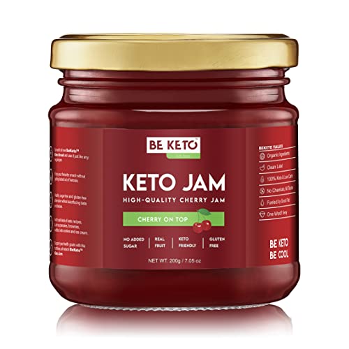 KETO JAM CHERRY ON TOP 200g BeKeto Ketogenic Lowcarb von Be Keto