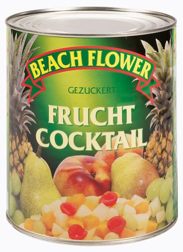 Beach Flower 5-Frucht-Cocktail, gezuckert, 3/1 Dose - 3060gr Beach Flower 5-Frucht-Cocktail, gezuckert, 3/1 Dose - 3060gr von Beach Flower
