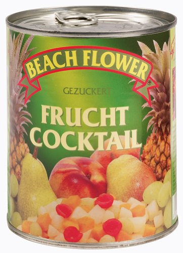 Beach Flower 5-Frucht-Cocktail, gezuckert - 825gr von Beach Flower
