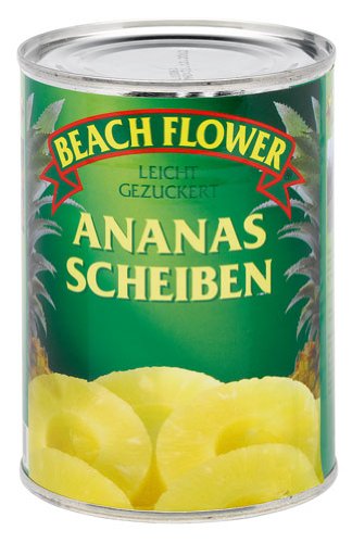 Beach Flower Ananas-Scheiben, gezuckert - 565gr von Beach Flower