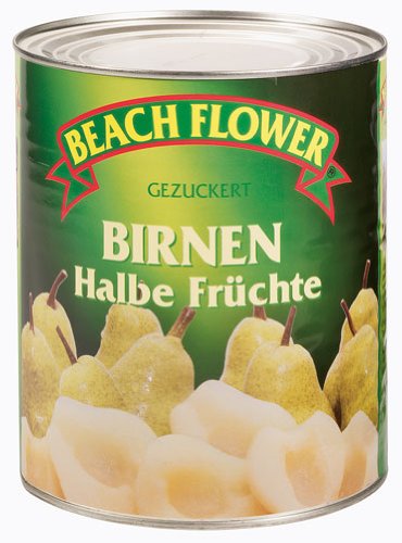 Beach Flower Birnen-Hälften, gezuckert - 825gr Beach Flower Birnen-Hälften, gezuckert - 825gr von Beach Flower