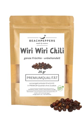 Beachpeppers Wiri Wiri | getrocknete Kirschchili| Rarität | 25 gr Beachpeppers Wiri Wiri | getrocknete Kirschchili| Rarität | 25 gr von Beachpeppers