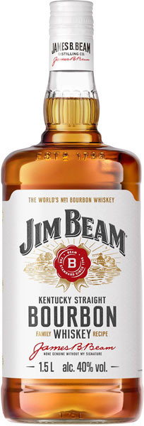 Jim Beam White Kentucky Straight Bourbon 40% vol. 1,5 l von Beam Suntory