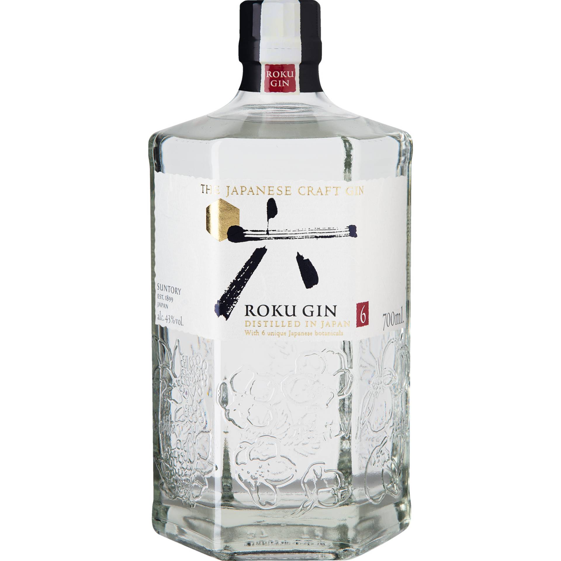 Roku Japanese Craft Gin, 0,7 L, 43% Vol., Spirituosen Roku Japanese Craft Gin, 0,7 L, 43% Vol., Spirituosen von Beam Suntory UK Ltd., Springburn Bond, Carlisle Street, Glasgow, Scotland, G21 1EQ
