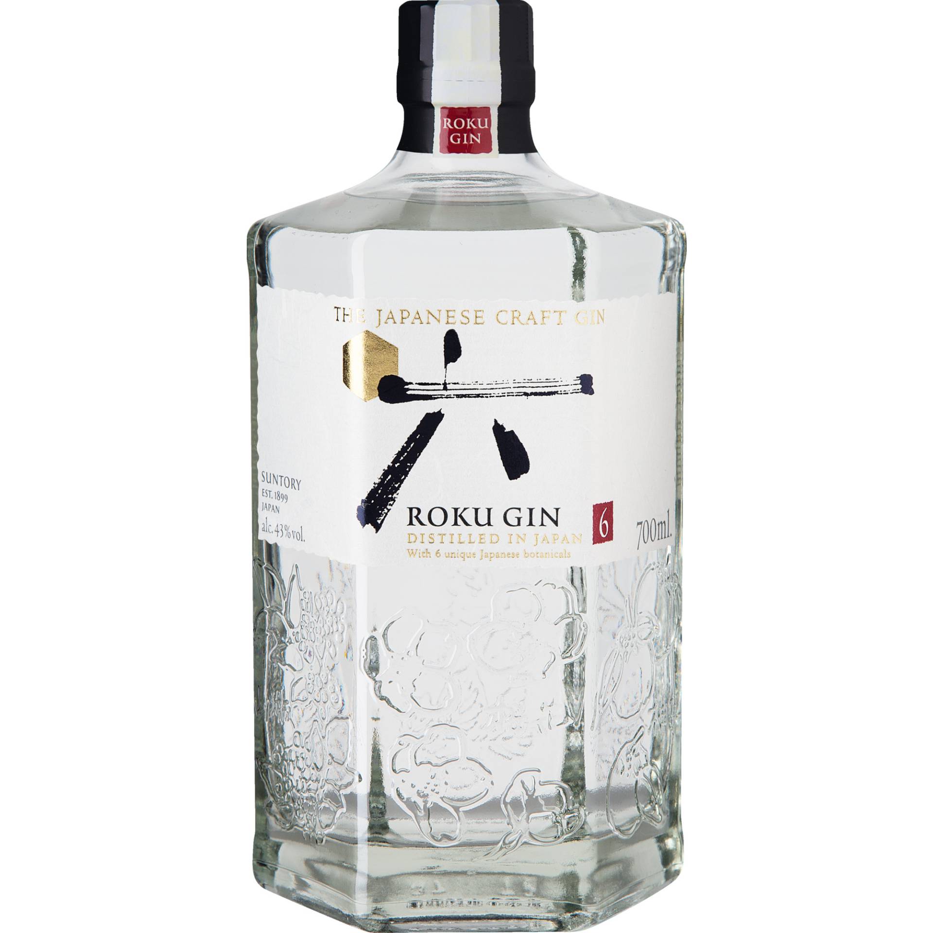 Roku Japanese Craft Gin, 43 % vol. 0,7 L, Spirituosen von Beam Suntory UK Ltd., Springburn Bond, Carlisle Street, Glasgow, Scotland, G21 1EQ