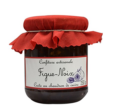 Confiture artisanale Figue-Noix, handwerklich hergestelle Feigenkonfitüre mit Walnüssen aus Frankreich, 250g von Beauharnais - Carlant