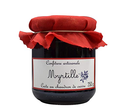 Confiture artisanale Myrtille, handwerklich hergestelle Konfitüre von wilden Heidelbeeren aus Frankreich, 250g von Beauharnais - Carlant