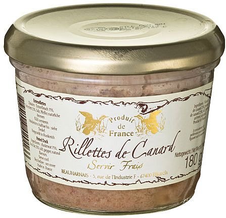 Enten Rillettes von Beauharnais, 180g, Rillettes de Canard, Beauharnais, 180g Enten Rillettes von Beauharnais, 180g, Rillettes de Canard, Beauharnais, 180g von Beauharnais