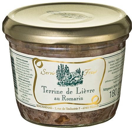 Hasenterrine mit Rosmarin 180 g Hasenterrine mit Rosmarin 180 g von Beauharnais