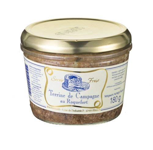 Landterrine mit Roquefortkäse aus Frankreich, 180g von Beauharnais
