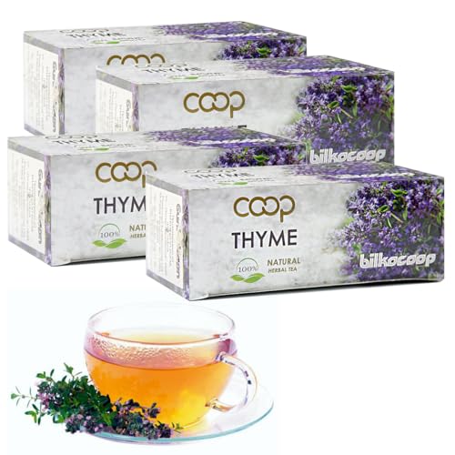 80 Teebeutel Bio-Thymian-Kräutertee (100%) 4 Schachteln à 2g Beutel von Beauty4Britain