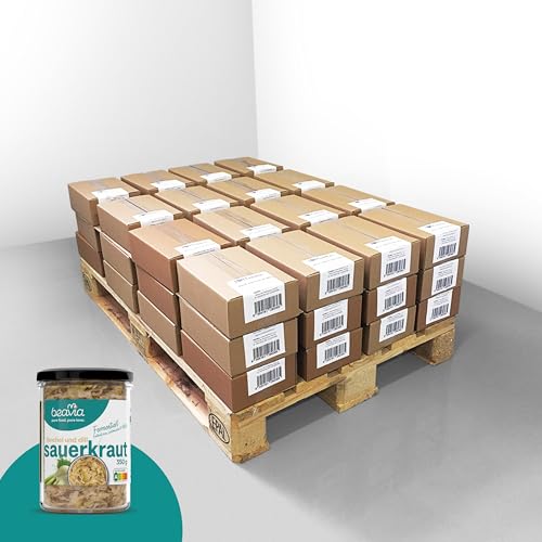 Fermentierte Sauerkraut aus Weißkohl mit Fenchel und Dill - palette (216 x 350 g) von Beavia