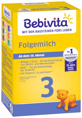 Bebivita 3 Folgemilch - ab dem 6. Monat, 4er Pack (4 x 500g) von Bebivita