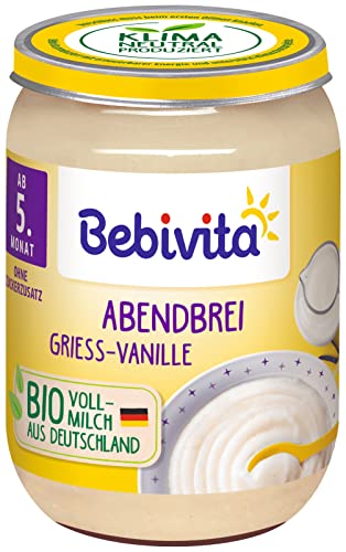 Bebivita Abendbrei Grieß-Vanille, 6er Pack von Bebivita