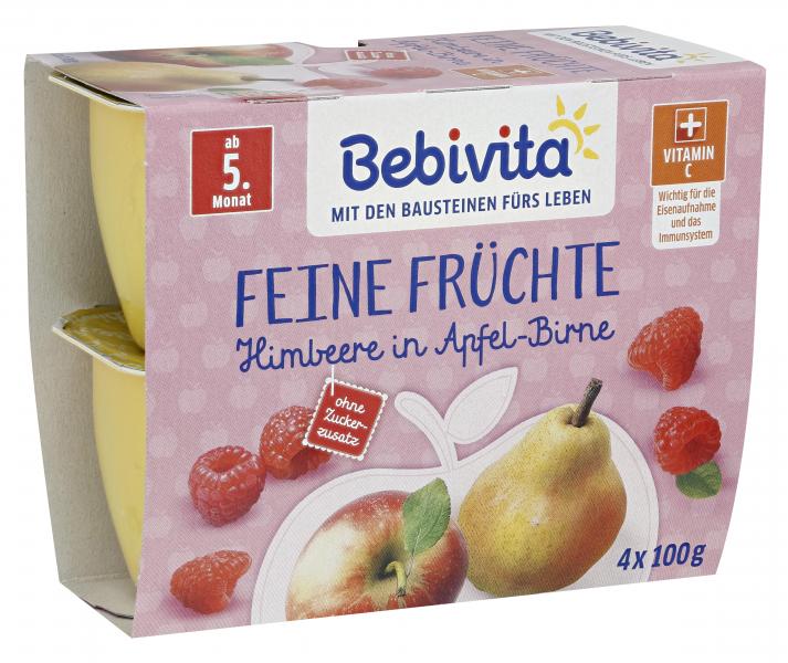 Bebivita Feine Früchte Himbeere in Apfel-Birne von Bebivita