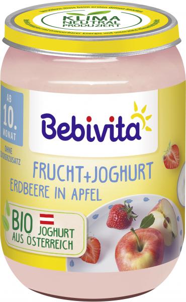 Bebivita Frucht + Joghurt Erdbeere in Apfel von Bebivita