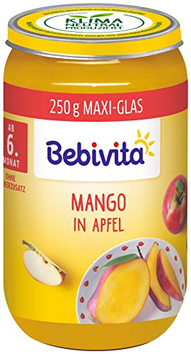 Bebivita Früchte Mango in Apfel, 6er Pack (6 x 250 g) von Bebivita