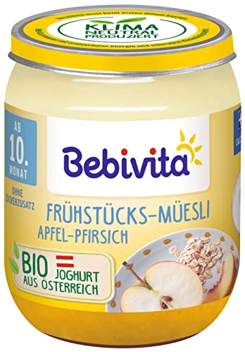 Bebivita Frühstücks-Müsli Apfel-Pfirsich, 6er Pack (6 x 160 g) von Bebivita