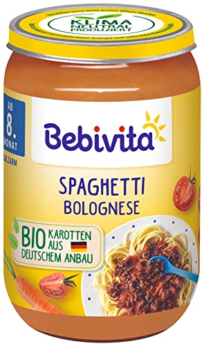 Bebivita Menüs ab 8. Monat Spaghetti Bolognese, 6er Pack (6 x 220 g) von Bebivita