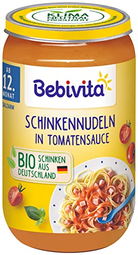 Bebivita Menüs ab dem 12. Monat Schinkennudeln in Tomatensauce, 6er Pack (6 x 250g) von Bebivita