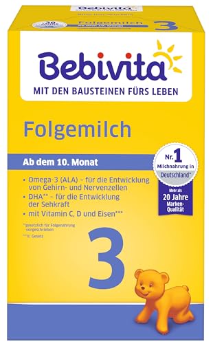 Bebivita Milchnahrung 3 Folgemilch, 4er Pack (4 x 500g) von Bebivita