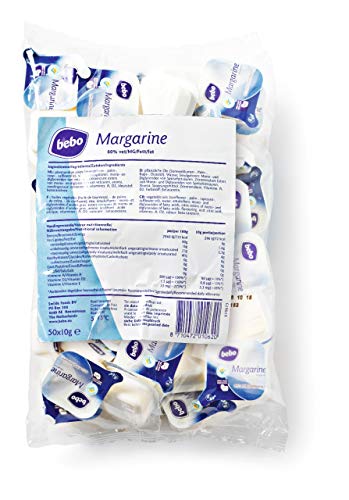 Bebo Margarine-Becher Beutel 50 Stück x 10 Gramm von Bebo