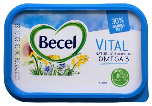 Becel Vital natürlich reich an Omega 3 Margarine, 16er Pack (16 x 225g) von Becel
