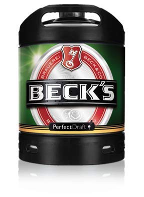 2 x Becks Pils Perfect Draft 6 Liter Fass 4,9 % vol. inc. 10,00€ MEHRWEG Pfand von Beck's