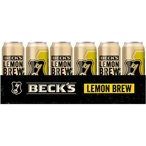24 Dosen Beck´s Lemon Brew a 0,5l Dosen 2,5% vol. Becks Bier inc. 6.00€ EINWEG Pfand 50% Becks Bier und 50% gebraute Limonade von Beck's