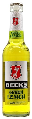 Beck's Green Lemon Biermischgetränk, Mehrweg im Kasten, Biermischgetränk Bier (24 x 330ml) von Beck's