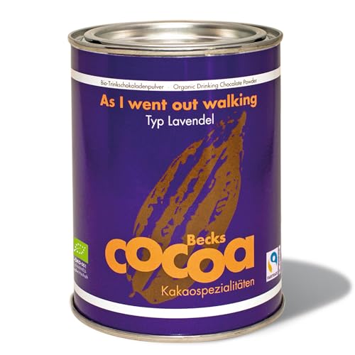 Becks cocoa As I Went Out Walking – Premium Trinkschokolade – Blumiger Bio Kakao mit Lavendelnoten – Vegan, Fairtrade – Perfekt für Heiße Schokolade, 250g Becks cocoa As I Went Out Walking – Premium Trinkschokolade – Blumiger Bio Kakao mit Lavendelnoten – Vegan, Fairtrade – Perfekt für Heiße Schokolade, 250g von Beck's