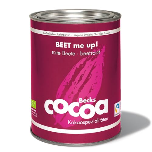 Becks cocoa™ Beet Me Up – Fairtrade Kakao – Veganes Bio Kakaopulver mit Rote Beete Extrakt für eine aromatische Trinkschokolade – Ideal für Heiße Schokolade, 250 g Becks cocoa™ Beet Me Up – Fairtrade Kakao – Veganes Bio Kakaopulver mit Rote Beete Extrakt für eine aromatische Trinkschokolade – Ideal für Heiße Schokolade, 250 g von Becks Cocoa