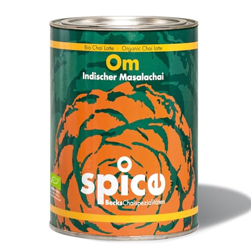 Becks cocoa Om Masala Chai Tee Bio – Indischer Schwarztee mit traditionellen Gewürzen wie Zimt, Kardamom & Ingwer – Perfekt für Chai Latte, 300 g von Becks Cocoa