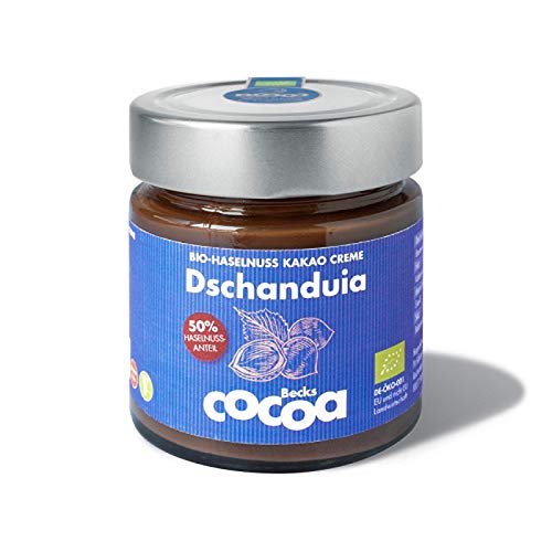Beckscocoa Dschanduia Bio Haselnuss Kakao-Creme, 200 g von Becks Cocoa