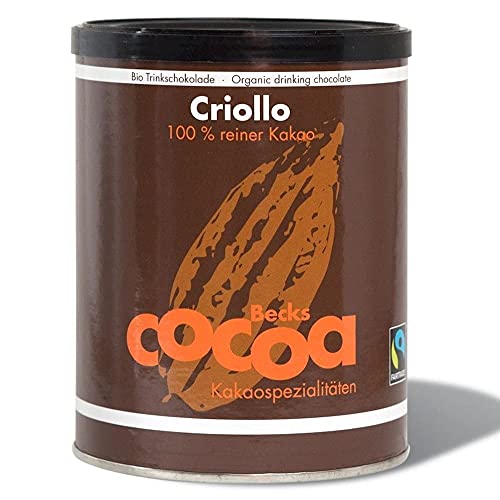 Becks Cocoa Trinkschokolade Criollo 100 % Dose 250 g von Becks Cocoa
