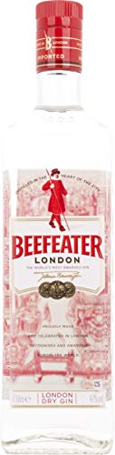 Beefeater London Dry Gin – Der meistausgezeichnete Gin der Welt – Klassisch frischer Gin mit vielschichtigem Charakter – Perfekte harmonische Basis für vielseitige Geschmackskombinationen – 1 x 1 L von Beefeater