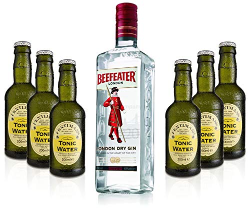 Gin Tonic Set - Beefeater Dry Gin 0,7l 700ml (47% Vol) + 6x Fentimans Tonic Water 200ml - Inkl. Pfand MEHRWEG von Fentimans-Fentimans